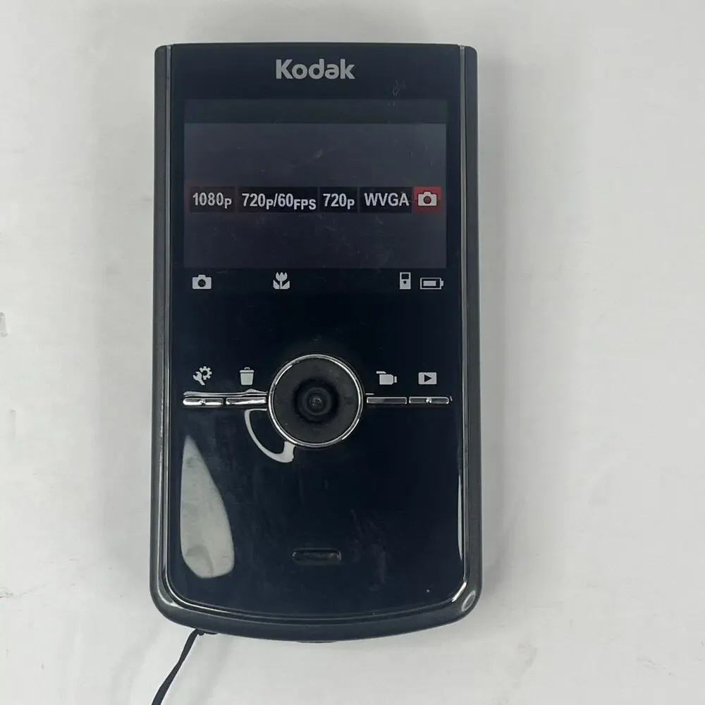 Kodak Zi8 Camcorder Black Compact 1080p HD Pocket Video Camera - Working